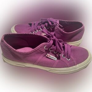 Superga Women's deep pink/ purple Canvas Sneakers
